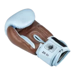 GUANTE HARVEY CELESTE-MARRON CUERO - Imagen 5