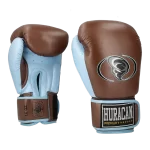 GUANTE HARVEY MARRON-CELESTE CUERO - Imagen 2