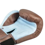 GUANTE HARVEY MARRON-CELESTE CUERO - Imagen 3