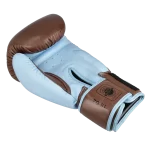 GUANTE HARVEY MARRON-CELESTE CUERO - Imagen 5