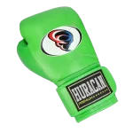 GUANTE CLASSIC VERDE FLUO CUERO - Imagen 6