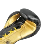 GUANTE BOX NEGRO-DORADO CUERO CORDONES - Imagen 3