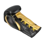 GUANTE BOX NEGRO-DORADO CUERO CORDONES - Imagen 5