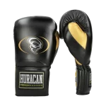 GUANTE BOX NEGRO-DORADO SINTETICO CORDONES - Imagen 2