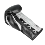 GUANTE BOX NEGRO-PLATEADO CUERO CORDONES - Imagen 5