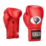 GUANTE BOX ROJO CUERO CORDONES