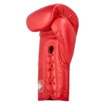 GUANTE BOX ROJO CUERO CORDONES - Imagen 4