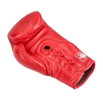 GUANTE BOX ROJO CUERO CORDONES - Imagen 5