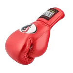 GUANTE BOX ROJO CUERO CORDONES - Imagen 7