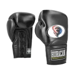GUANTE BOX NEGRO CUERO CORDONES