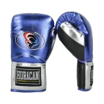 GUANTE METALLIC AZUL-PLATEADO SINTETICO CORDONES - Imagen 2