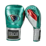 GUANTE METALLIC VERDE-ROJO SINTETICO CORDONES - Imagen 2