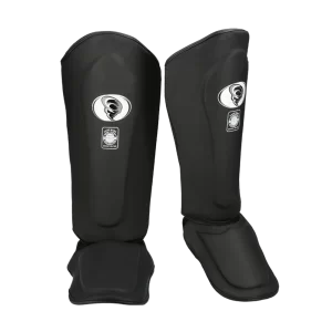 Tibial rigido negro cuero mate1