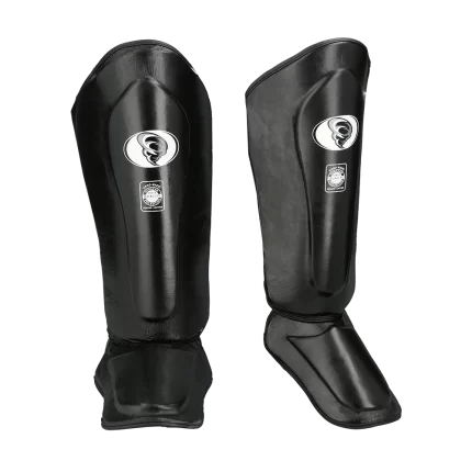 Tibial rigido negro cuero1