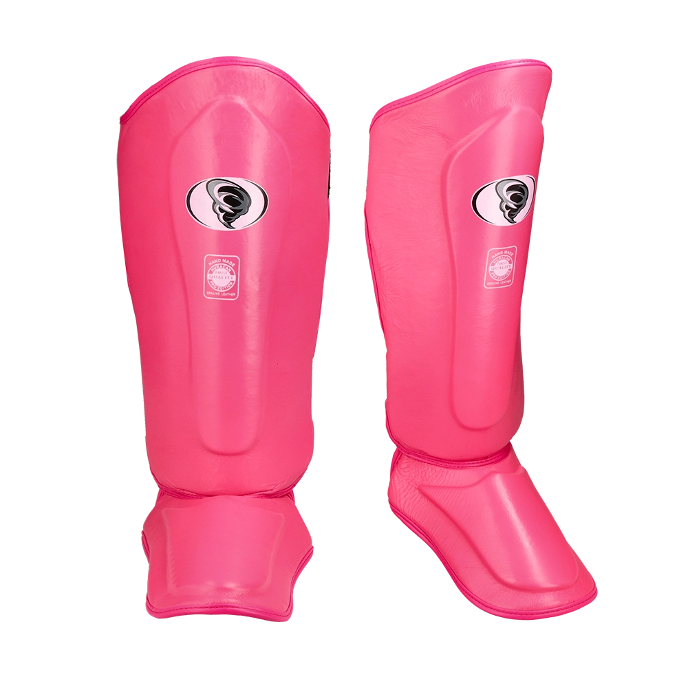Tibial rigido rosa fluo cuero1