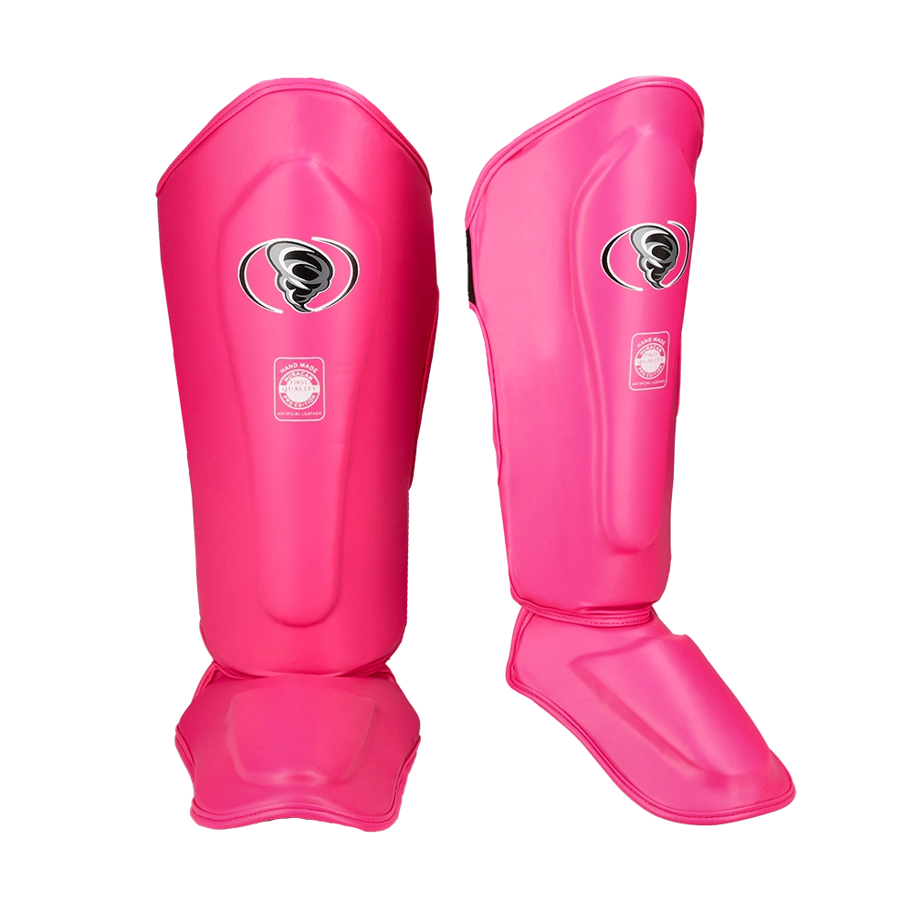 Tibial rigido rosa fluo sint1