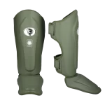 Tibial rigido verde mate cuero2